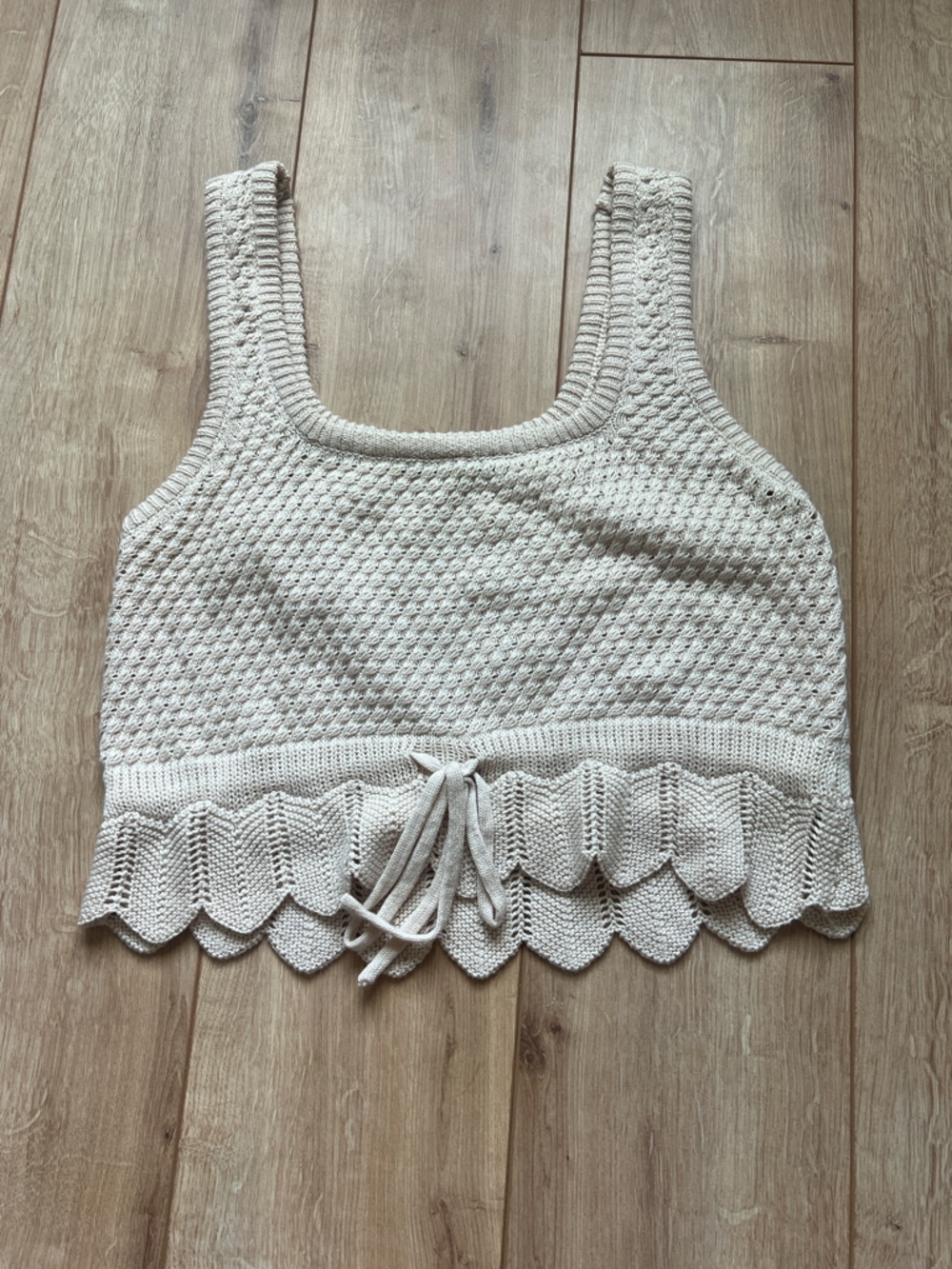 Lulus Crochet Crop Sweater Tank